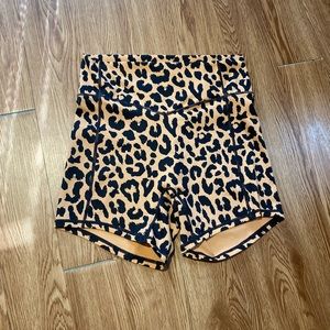 Balance Athletica leopard cheetah shorts